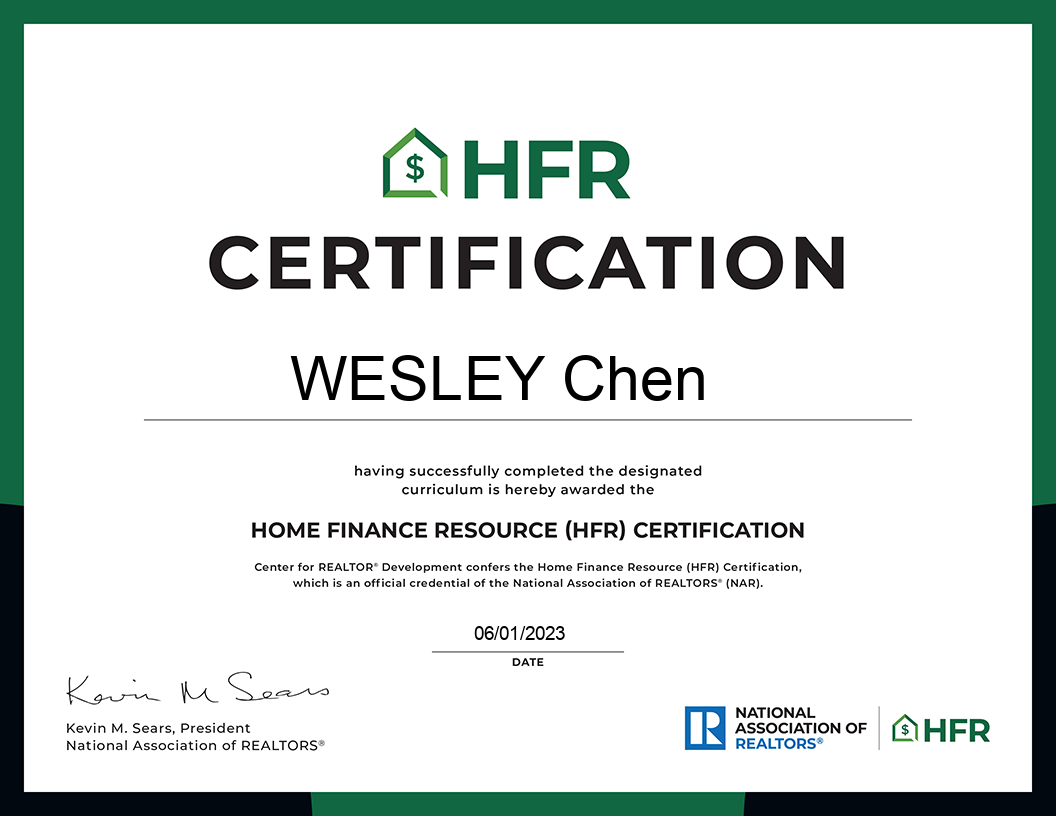 HFR Certification